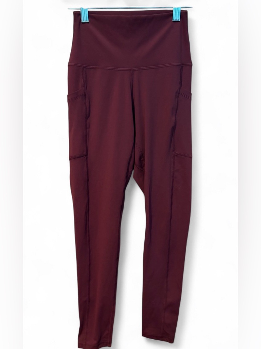 Colorful Koala Burgundy High Waisted Leggings Womens Size Extra Small XS